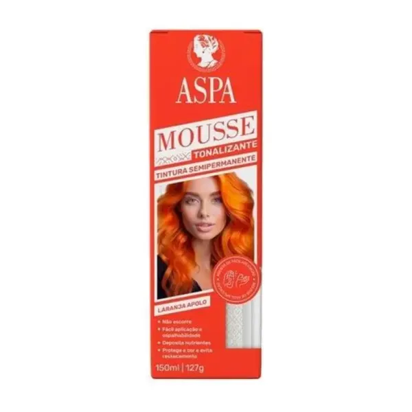 15992 - Mousse Tonalizante Laranja Apolo 150ml Aspa 15992 - Mousse Tonalizante Laranja Apolo 150ml Aspa